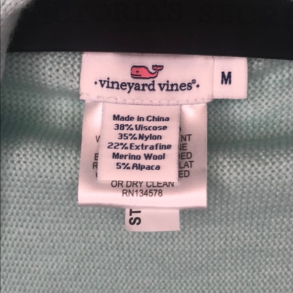 Vineyard Vines Cardigan Blue Stripes Medium M - Picture 7 of 9